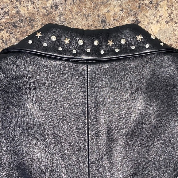 Natural Born Winner Studded Black Red Leather Vest Made in USA XXS/XS - Picture 14 of 14